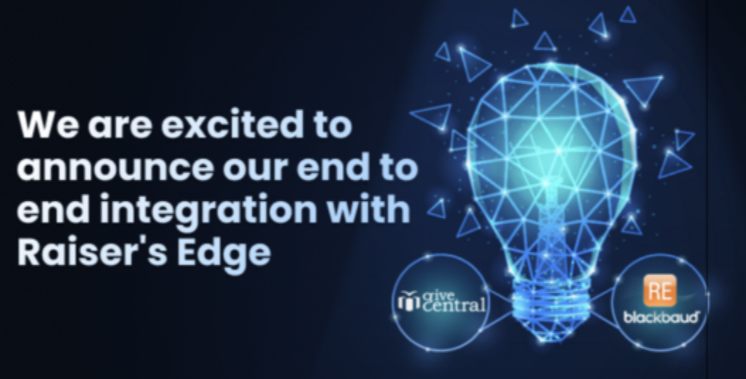 GiveCentral Announces Integration with Raiser's Edge